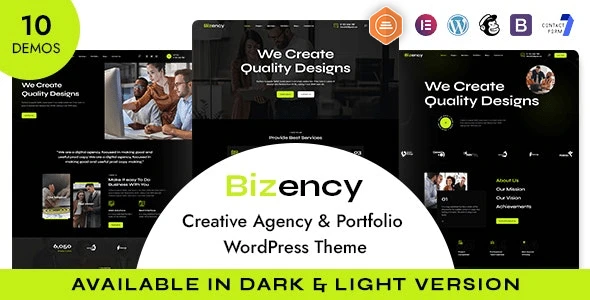 Bizency – Creative Agency & Portfolio WordPress Theme